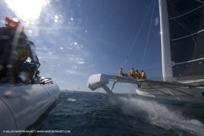 14 06 2008 - Toulon-Hyères (FRA,83) - Campagne d'essais de l'Hydroptère en vue de la tentative de record à plus de 50 nds