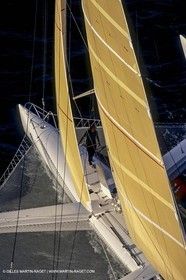 Sailing, Offshore Racing, Route du Rhum 1990, Fujichrome, Mike Birch
