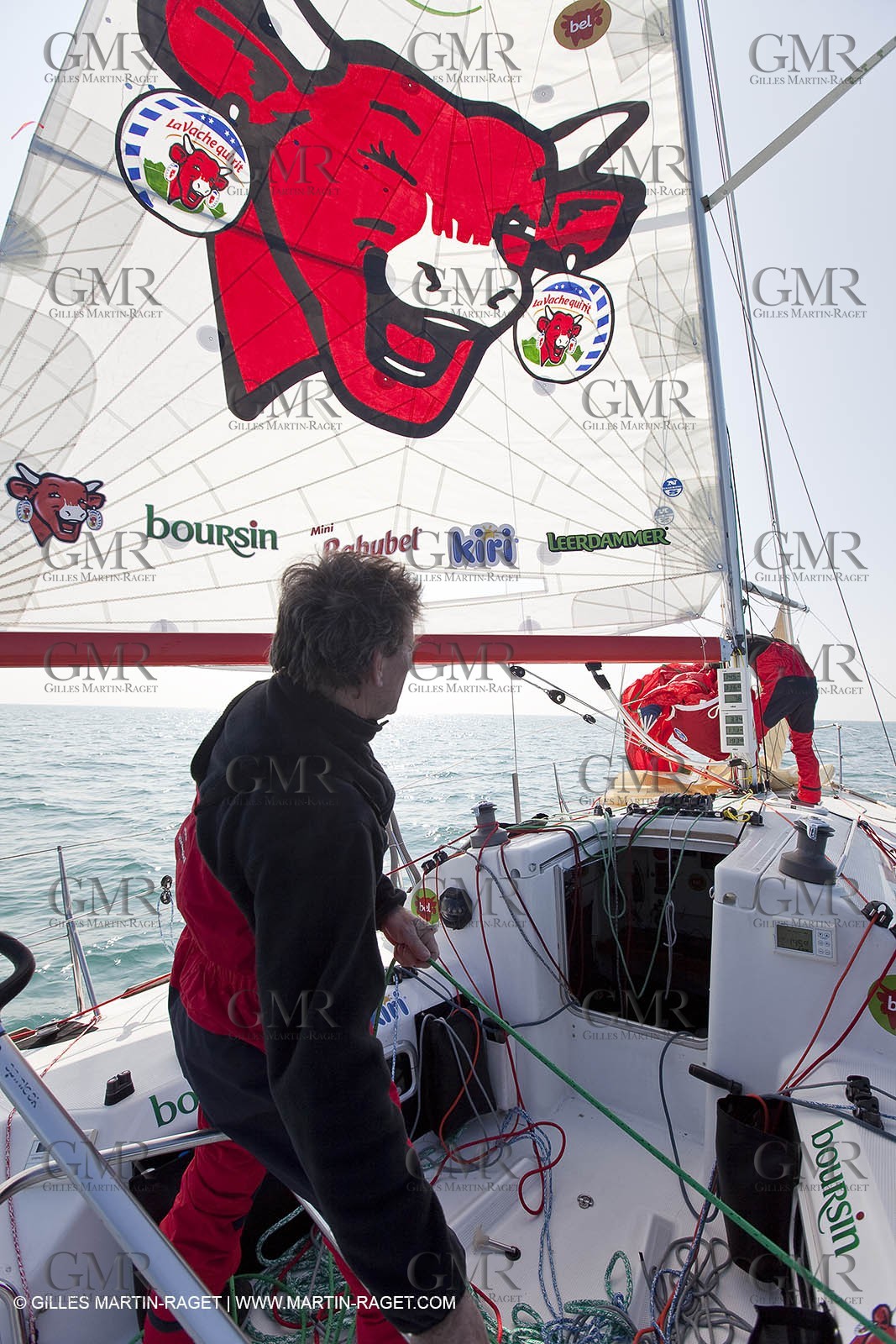 13 03 2010 -  La Grande Motte   Port Camargue (FRA) - Groupe Bel - Kito de Pavant   Sebastien Audigane training for Transat AG2R