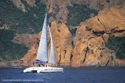 Sailing, cruising, multihulls under sails