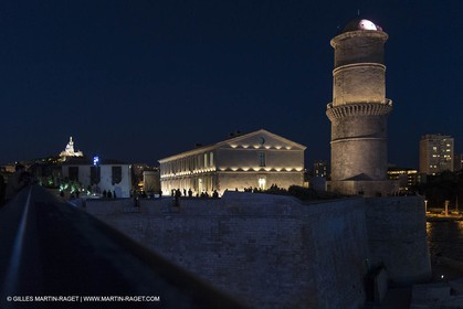 Al Azizi oficial launchat the Mucem museum - H2X boatyard - Oceanographic research ship - Marseille (FRA,13) - 27 05 2014