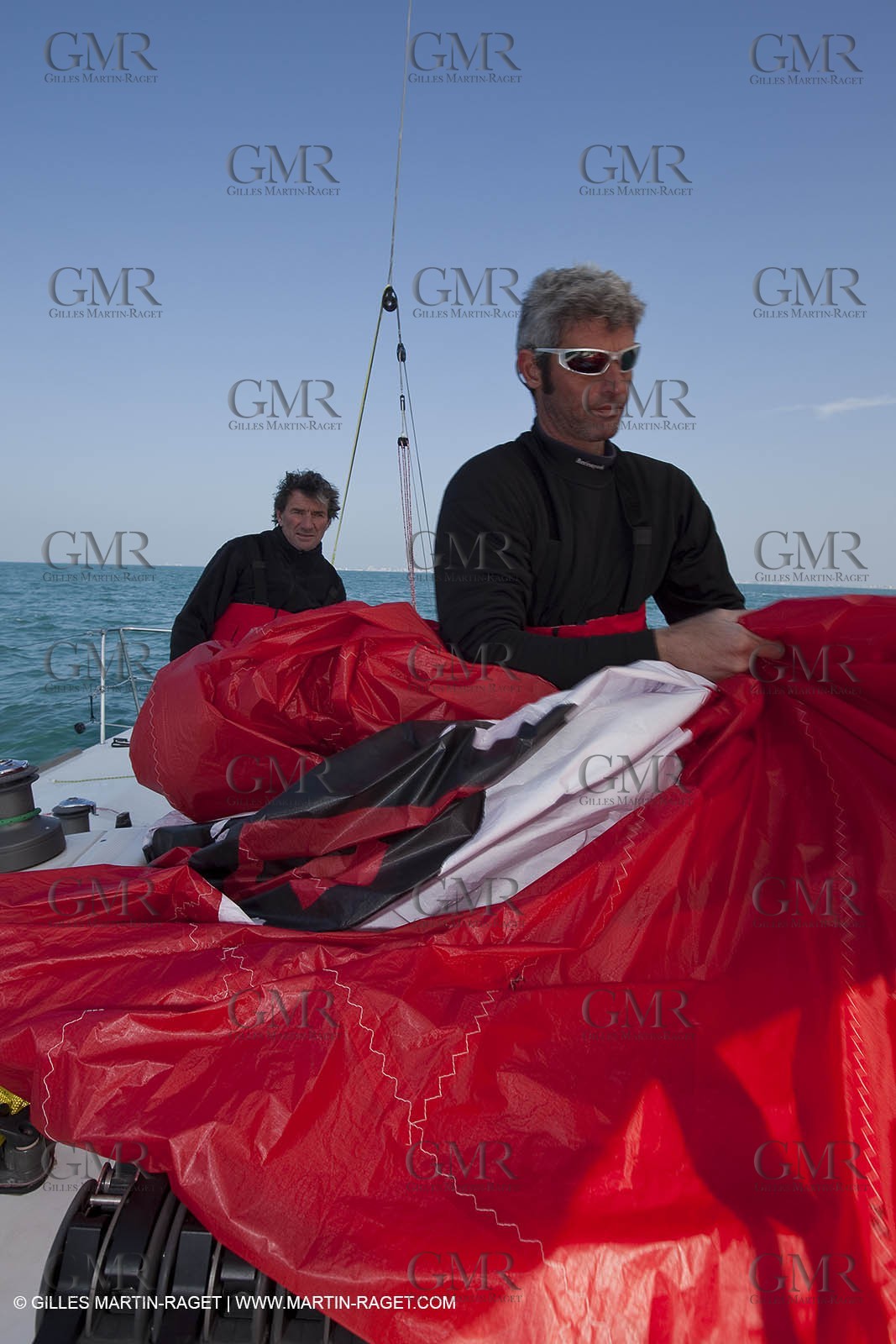 13 03 2010 -  La Grande Motte   Port Camargue (FRA) - Groupe Bel - Kito de Pavant   Sebastien Audigane training for Transat AG2R
