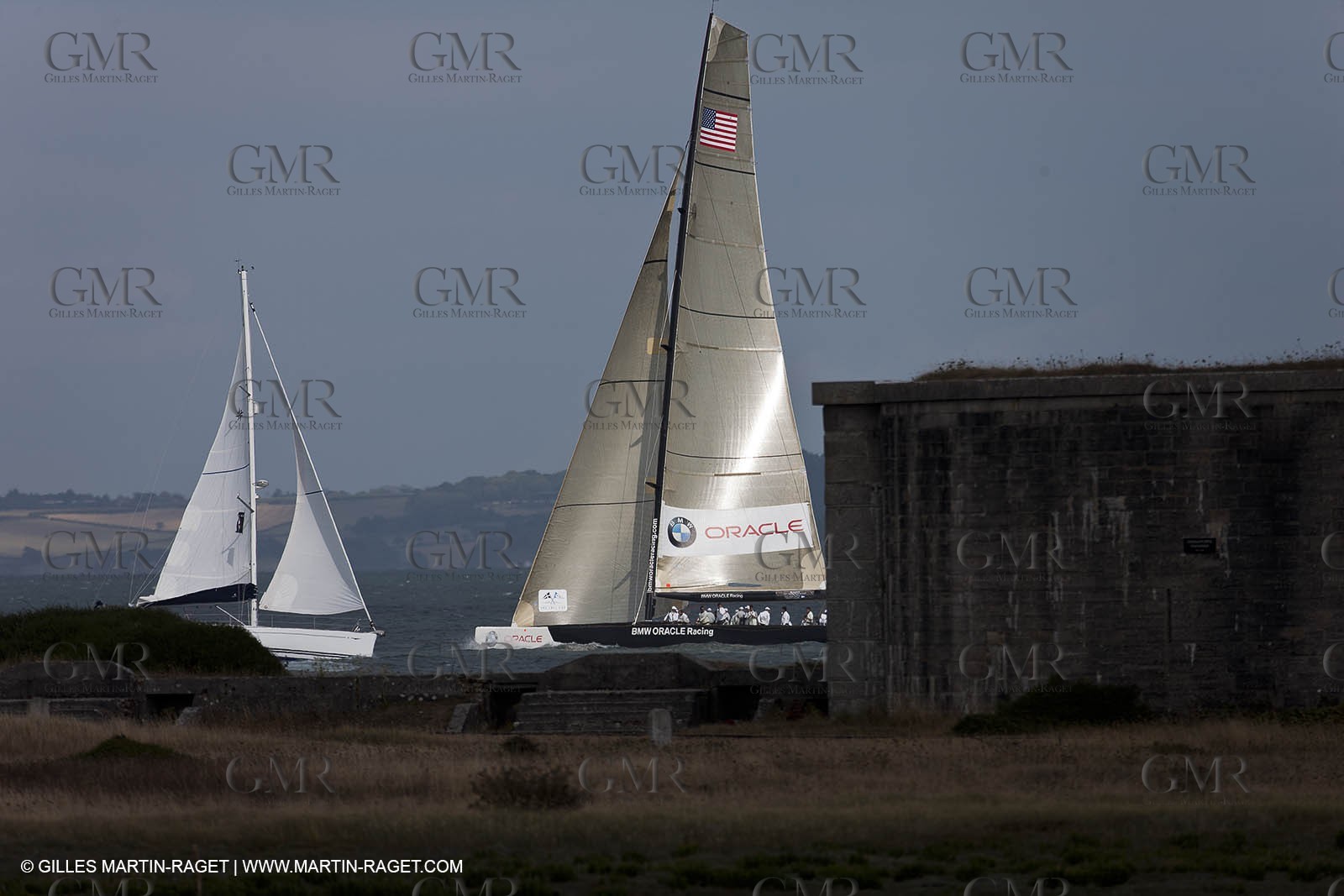 05 08 2010 - Cowes (UK, IOW) - The 1851 Cup -  BMW ORACLE Racing -  - Round The Island Race - Back in the Solent.