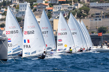 15 07 2023, Marseille (FRA), Paris 2024 Olympic Games Sailing Test Event, Day 6, Ilca 7 Medal race