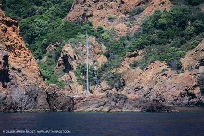 sailing, cruising, monohull at the mooring