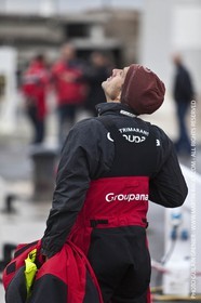 14 05 09 - Marseille - Record de la Méditerranée - Groupama 3 - Franck Cammas - G class - Départ de Marseille pour Carthage