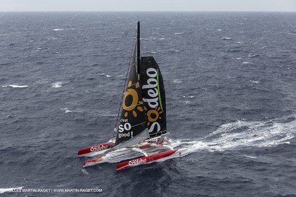 12 09 2012 - Marseille (FRA,13) - Trimaran Sodebo - Thomas Coville - Trans Mediterranée record attempt.