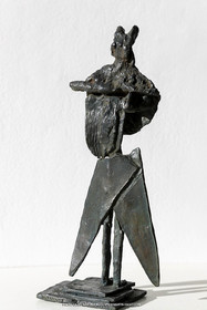 19 02 2020, Marseille, (FRA,13), Oeuvre de Germaine Richier, Homme de la nuit n°2 1954, Bronze patiné foncé, Numéroté HC2, Fondeur L. Thinot, Paris, 27,5 x 11 x 7 cm, Collection particulière