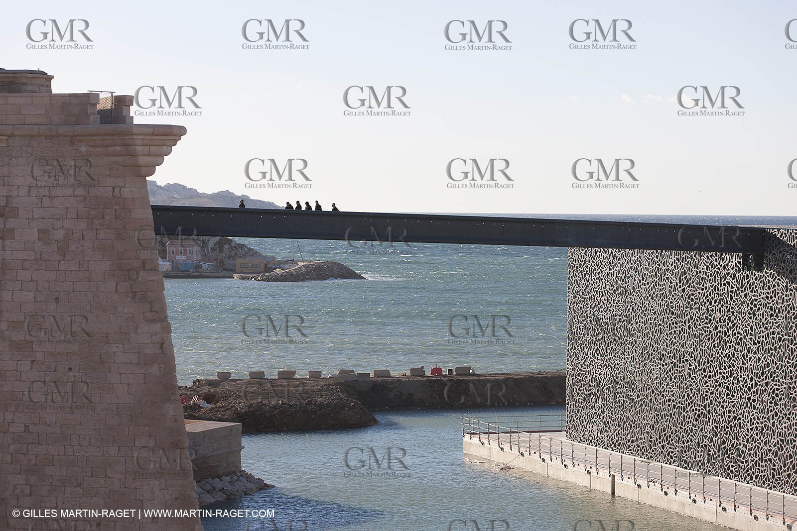 11 01 2013 - Marseille (FRA,13) - Marseille Provence 2013, European capital of Culture, J4 Esplanade, MUCEM Museum and Villa Mediterranée.