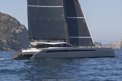 16 02 2019, Porquerolles (FRA,83), Gunboat 68 sail testing  3