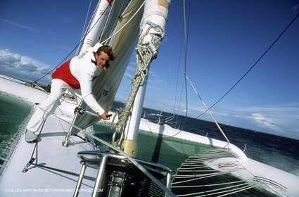 Laurent Bourgnon onboard Primagaz