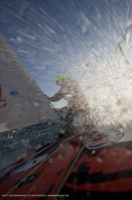 06 04 2008 - Port Camrgue (FRA, 30) onboard 60 ft Imoca Groupe Bel with Kito de Pavant
