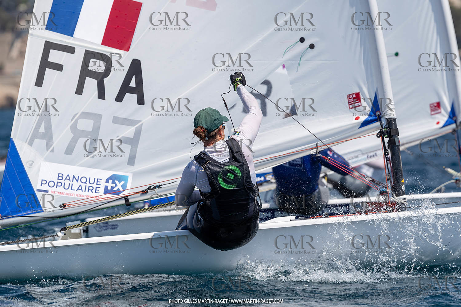 15 07 2023, Marseille (FRA), Paris 2024 Olympic Games Sailing Test Event, Day 6, Ilca 6 Medal race