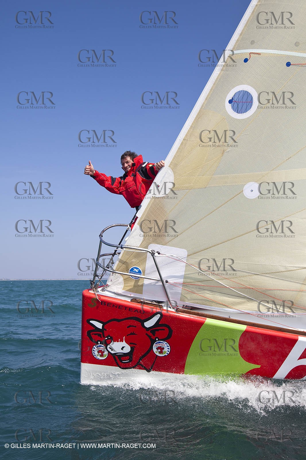 13 03 2010 -  La Grande Motte   Port Camargue (FRA) - Groupe Bel - Kito de Pavant   Sebastien Audigane training for Transat AG2R