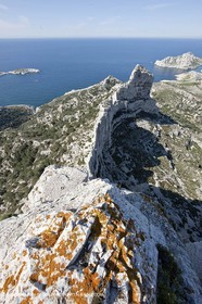 18 04 2009 - Marseille (FRA, 13) - Les Calanques - frop Rocher St Michel summit