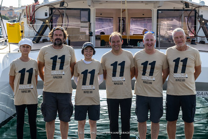 19 04 2026, Saint-Tropez (FRA, 83), Société Nautique de Saint-Tropez, Paprec 600 2026, ELEVEN, Hugues de Saint Germain   Nicolas Rose