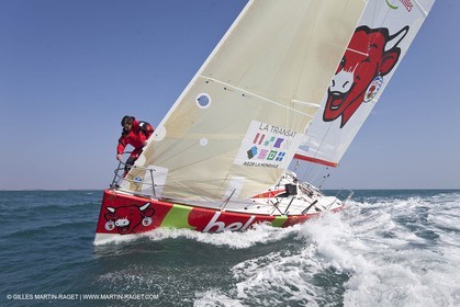 13 03 2010 - La Grande Motte   Port Camargue (FRA) - Groupe Bel - Entraînement Kito de Pavant   Sébastien Audigane en vue de la Transat AG2R 2010