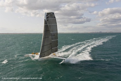 03 10 2008 - Fos   mer (FRA, 13) - L'Hydroptère - Tentative de record de vitesse