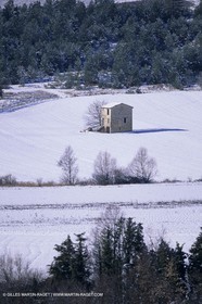 Provence under snow