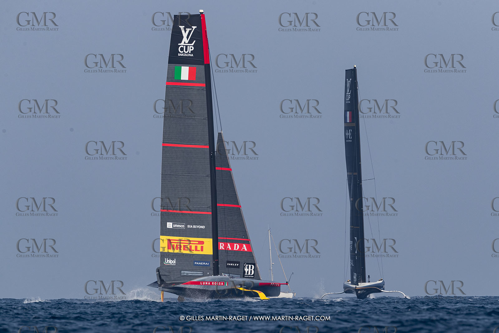 22 08 2024, Barcelona (ESP), Louis Vuitton 37th America's Cup, Louis Vuitton Preliminary Regatta, Race Day 1