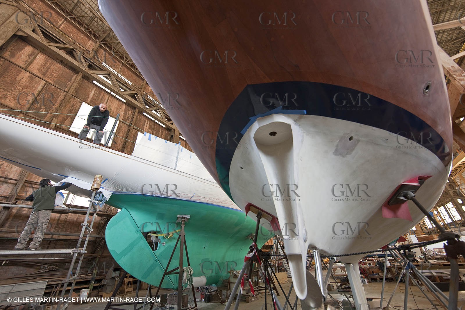 13 03 2010 - La Ciotat (FRA,13) - Fantasque -  modifications at Charpentiers Réunis boatyard