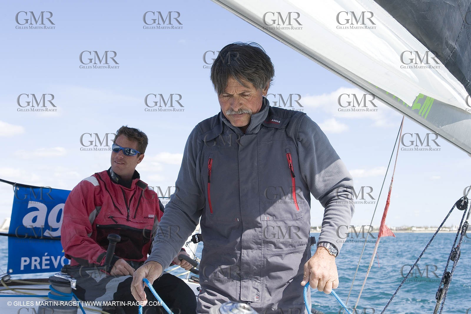 27 03 08- La Grande Motte- (FRA,34) Transat AG2R 2008- Jean-Paul Mouren- Laurent Pellecuer