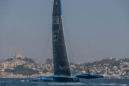 18 05 2022, Marseille (FRA), APremière navigation du trimaran Ultim SVR LAZARTIGUE à Marseille