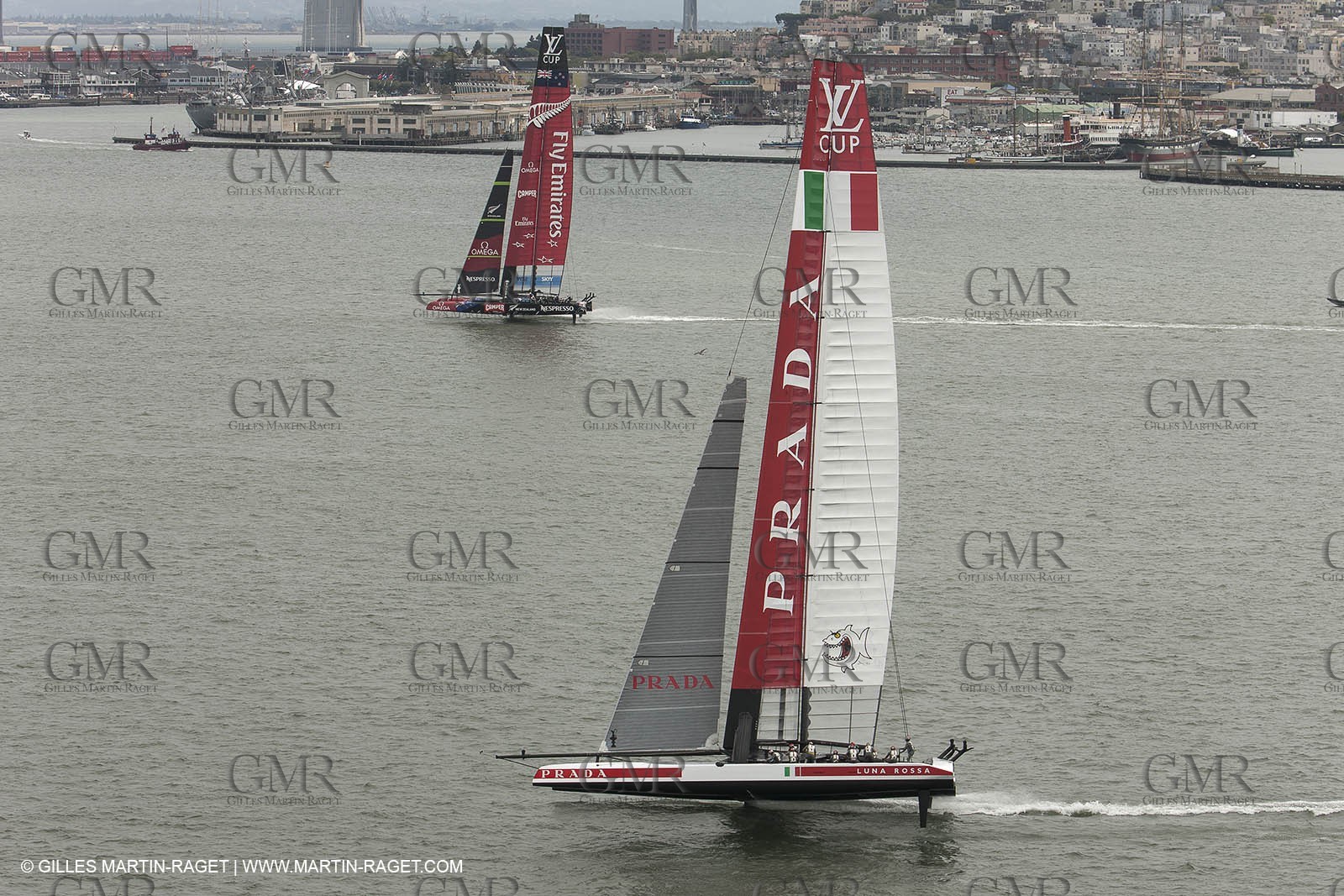 23 08 2013 - San Francisco (USA,CA) - 34th America's Cup - Louis Vuitton Cup Final, Day 5, Emirates Team New Zealand Vs Luna Rossa