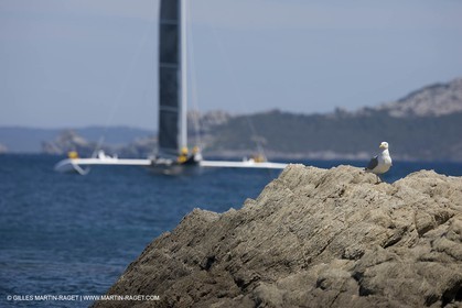 14 06 2008 - Toulon-Hyères (FRA,83) - Campagne d'essais de l'Hydroptère en vue de la tentative de record à plus de 50 nds