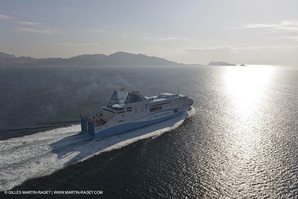 14 01 2012 - Marseille (FRA,13) - La Meridionale shipping company - the Piana off Marseille and the Calanques