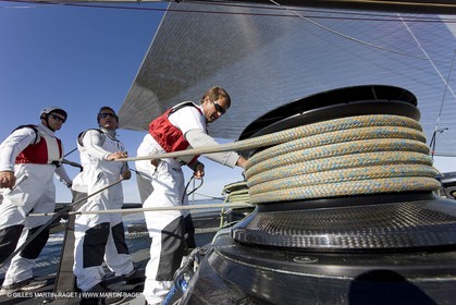 06 09 2008 - Anacortes (WA, USA) - America's Cup - BMW ORACLE Racing - 90 ft trimaran sea trials - Day 5