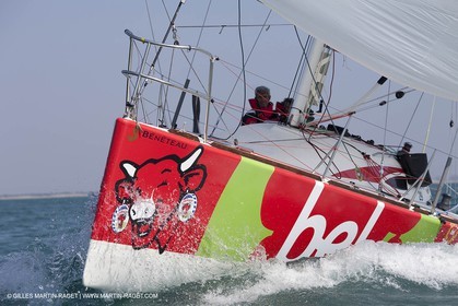 13 03 2010 - La Grande Motte   Port Camargue (FRA) - Groupe Bel - Entraînement Kito de Pavant   Sébastien Audigane en vue de la Transat AG2R 2010