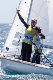 15 07 2023, Marseille (FRA), Paris 2024 Olympic Games Sailing Test Event, Day 6, 470 Medal Race