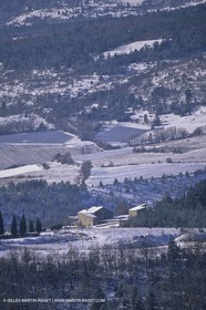 Provence under snow