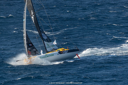 27 08 2021, Marseille (FRA), Transat Jacques Vabre 2021, Class 40, HBF-Reforest'Action (Kito de Pavant, Gwen Gbick)