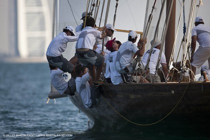 20 11 2010 - Dubai (UAE) - Dubai Louis Vuitton Trophy - Courses de boutres traditionnels pour les équipes engagées