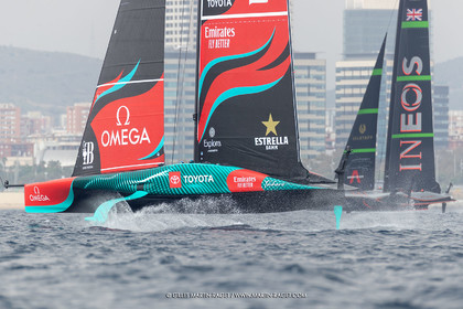 14 10 2024, Barcelona (ESP), Louis Vuitton 37th America's Cup, Final Match, Race Day 3, Raace 4