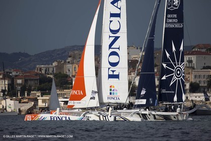 29 09 2012 - Marseille (FRA,13) - Alpari World Match Race Tour - Match Race France 2012 - Day 5 - Final Ian Williams (GBR) Vs William Tiller (NZL)