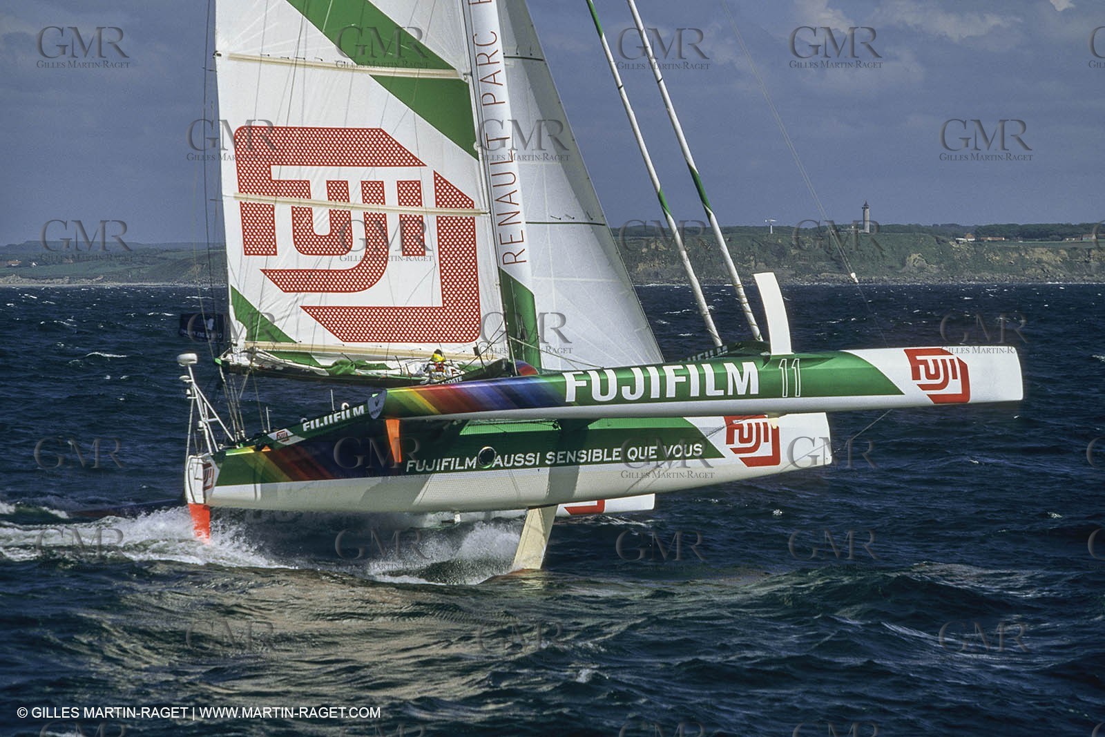 Yacht Racing, Multihull, ORMA 60, Loick Peyron, Fujicolor
