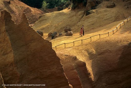 France, Provence, Luberon, Carrières d'ocre près d'Apt, ocher stone pit near Apt
