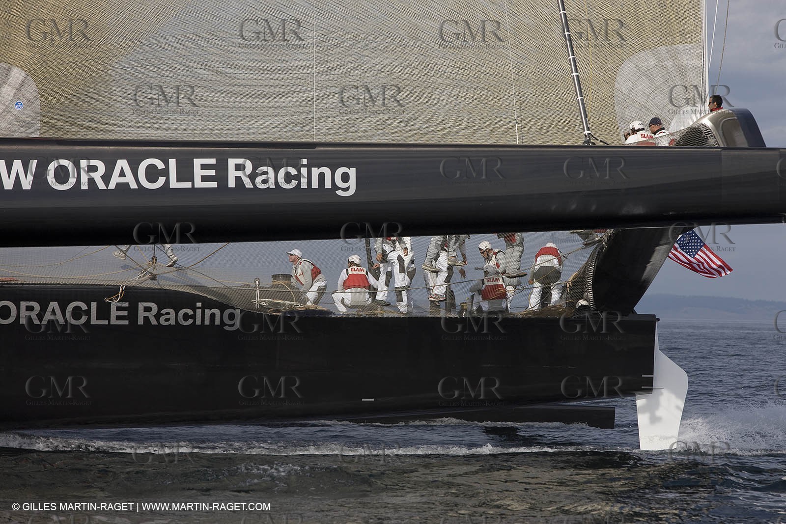 05 09 2008 - Anacortes (WA, USA) - America's Cup - BMW ORACLE Racing - 90 ft trimaran sea trials - Day 4
