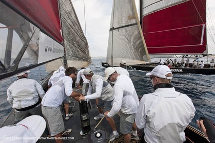 19 05 2010 - La Maddalena (ITA, Sardinia) Louis Vuitton Trophy - BMW ORACLE Racing - Training