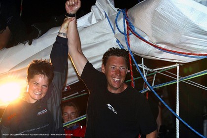 - Nick Moloney - Arrivée en Guadeloupe -  Classe Imoca - Route du Rhum 2002