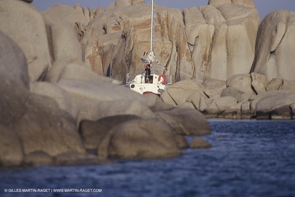 Sail, cruising, monohulls at the mooring