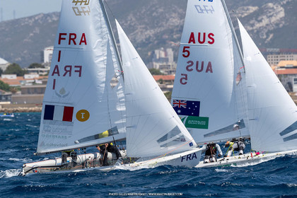 15 07 2023, Marseille (FRA), Paris 2024 Olympic Games Sailing Test Event, Day 6, 470 Medal Race