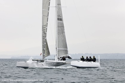 09 10 2010 - Morges (SUI) - L'Hydroptère.CH - 1st sail