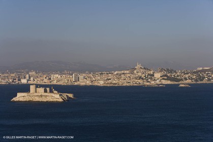 Marseille vue des Iles du Frioul