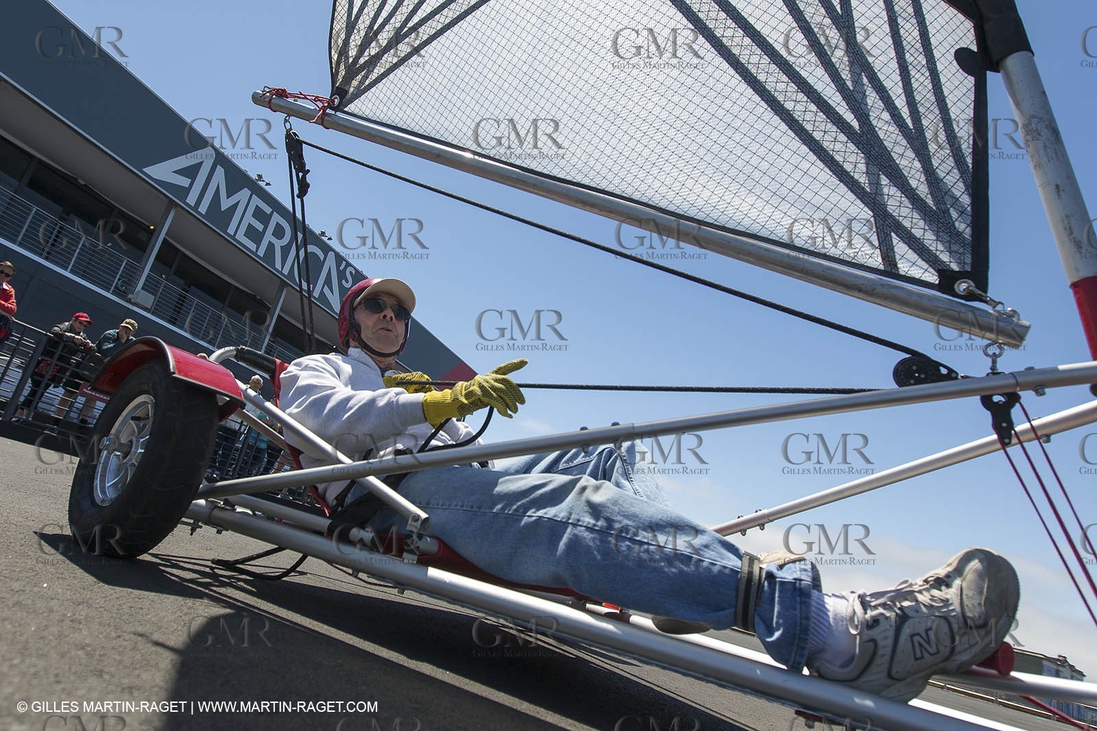 03 08 2013 - San Francisco (USA,CA) - 34th America's Cup - Louis Vuitton Cup - Training Day - America's Cup park - AC Open - Land Sailing demonstration