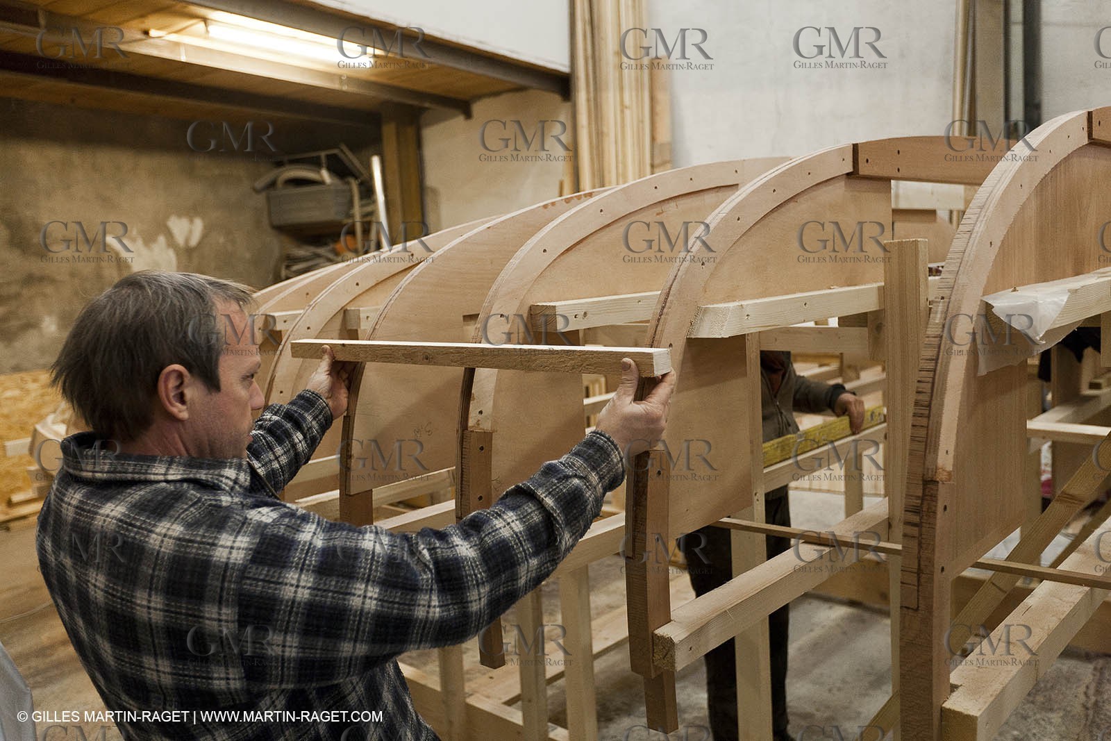 18 01 2012 - Marseille (FRA,13) - Alcyon construction at Carènes boat yard