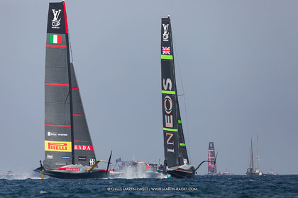 24 08 2024, Barcelona (ESP), Louis Vuitton 37th America's Cup, Louis Vuitton Prelilinary Regatta, Race Day 3